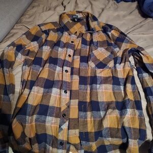 Volcom Men's Plaid Button-Up Shirt